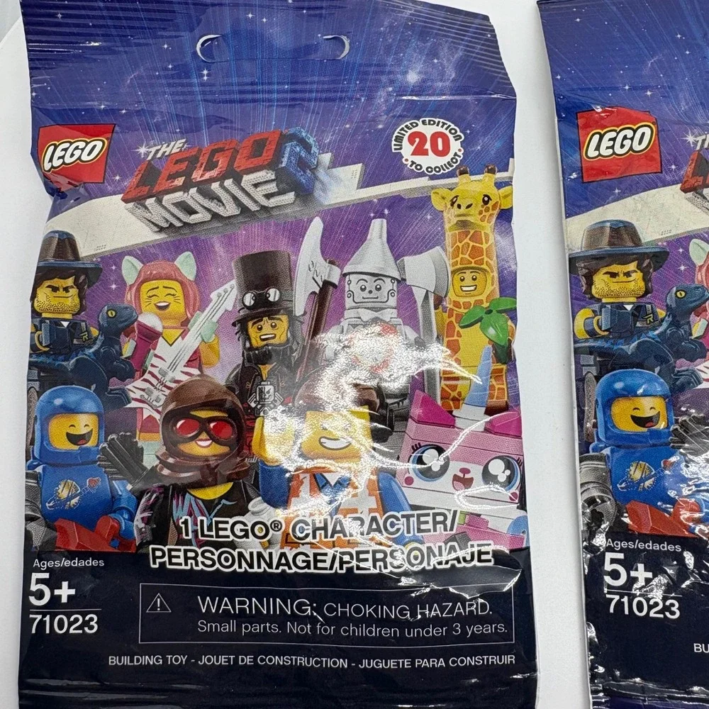Lego The Movie Series 2 71023 Collectible Minifigure Bags Lot of 2 Opened #7 #15